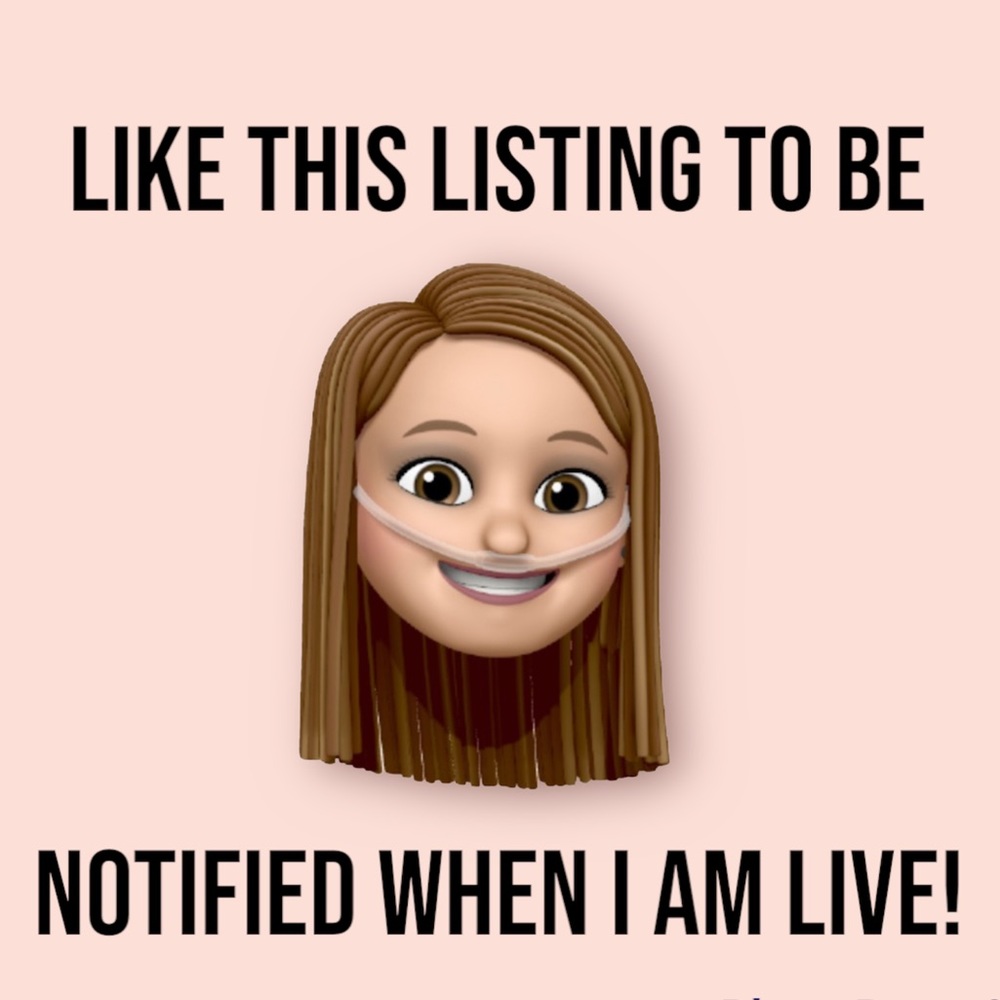 PLEASE Like & Share! Like this listing to be notified when I go live.